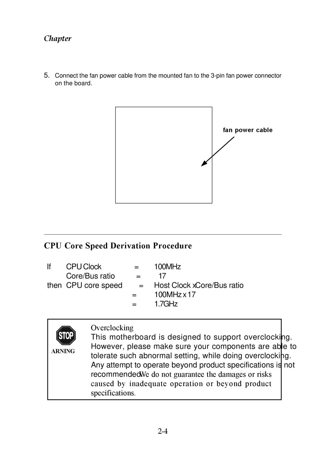 Premio Computer Premio Computer system manual CPU Core Speed Derivation Procedure, Then 