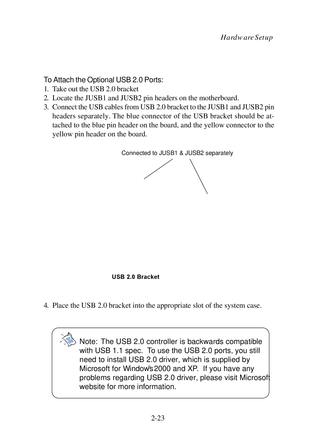 Premio Computer Premio Computer system manual To Attach the Optional USB 2.0 Ports 