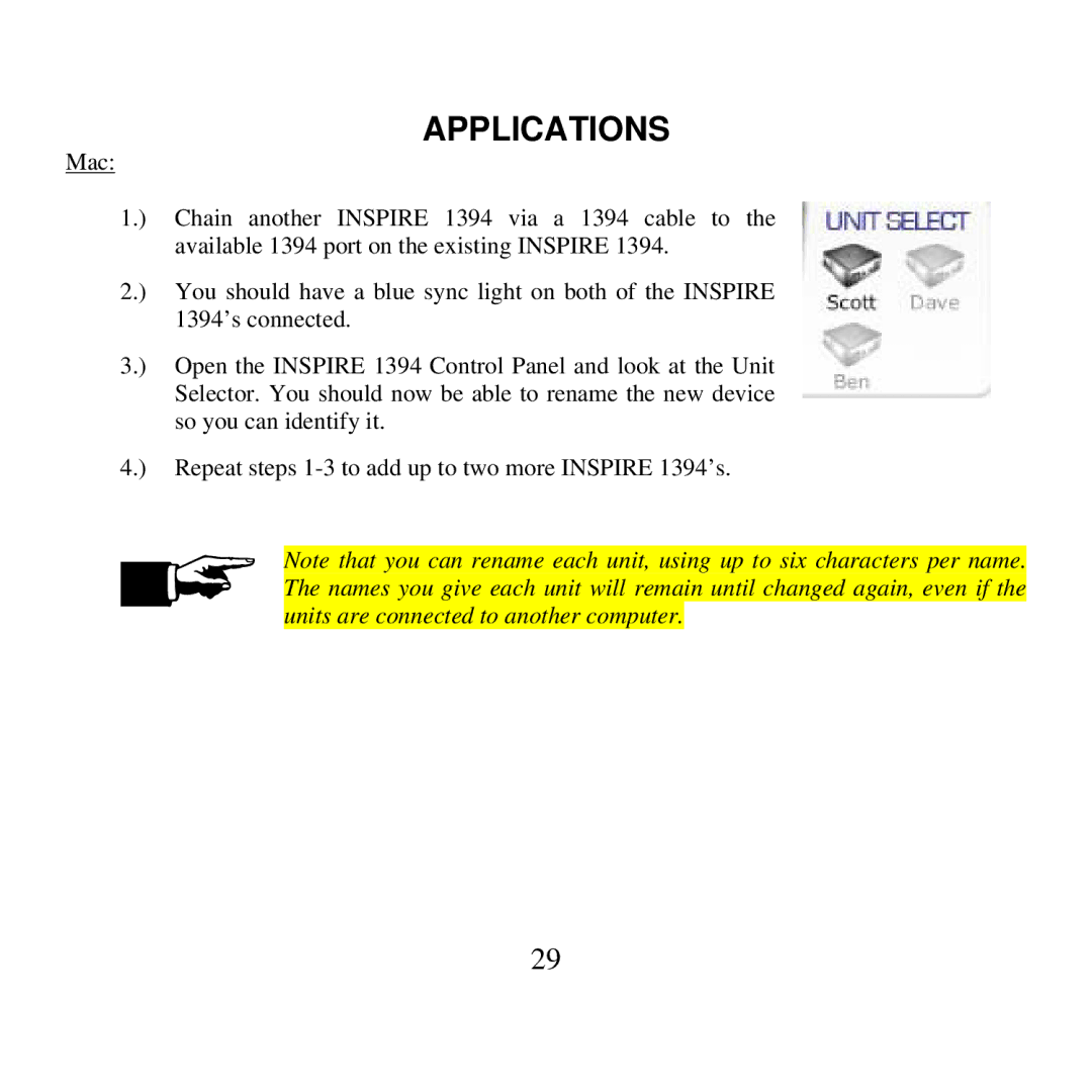 Presonus Audio electronic 1394 user manual Applications 