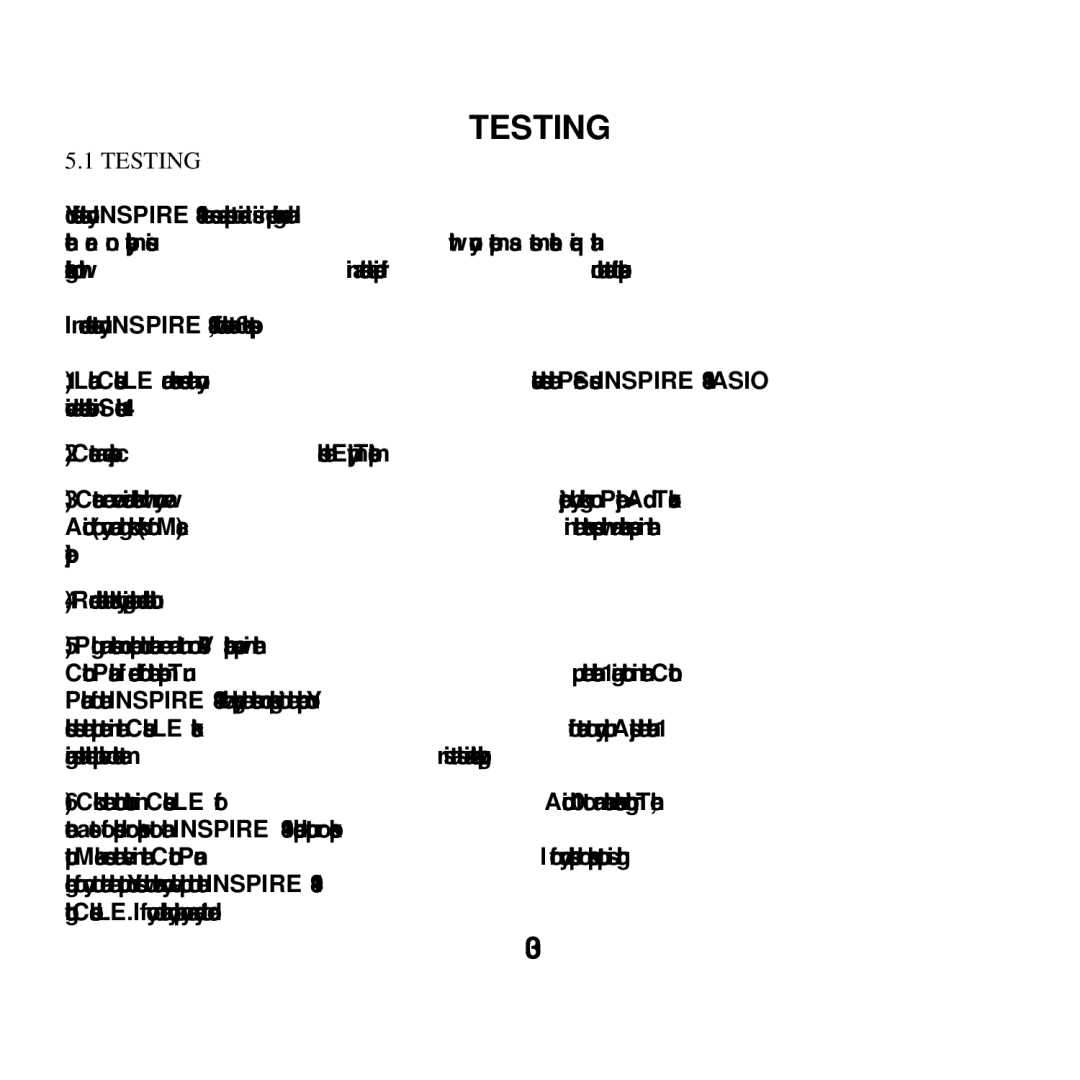 Presonus Audio electronic 1394 user manual Testing 