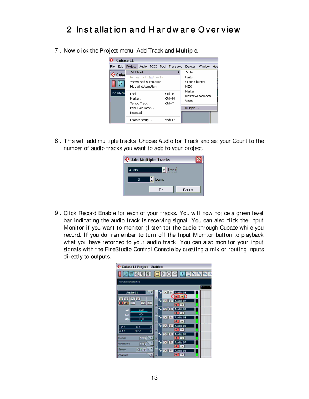 Presonus Audio electronic 26x26 FireWire Recording System user manual Installation and Hardware Overview 