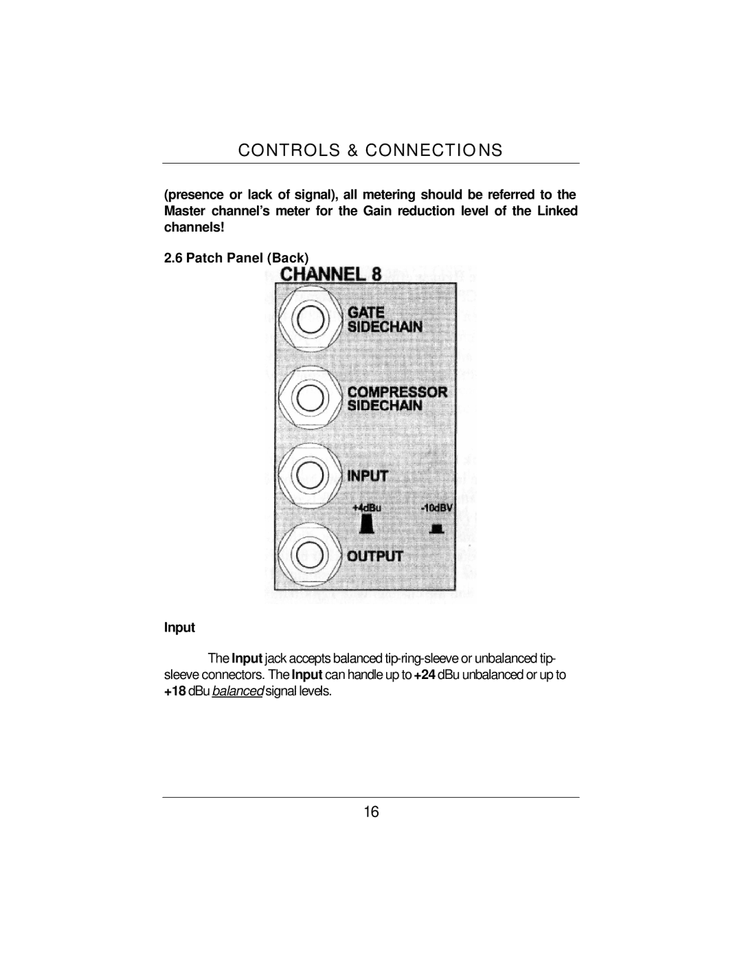 Presonus Audio electronic ACP88 user manual Controls & Connectio NS 