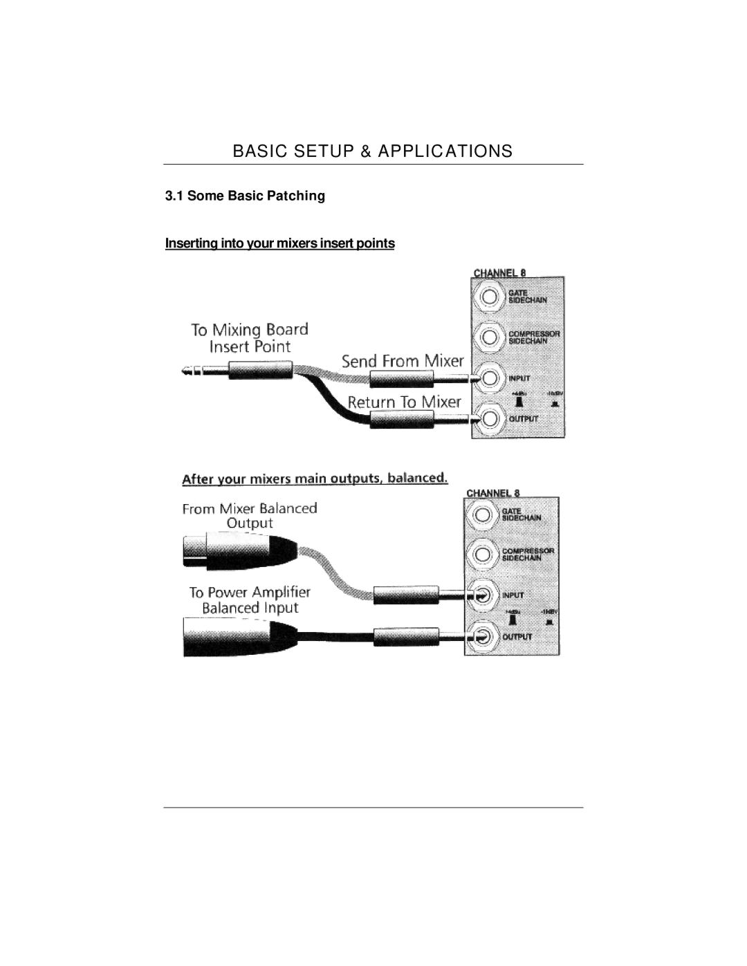 Presonus Audio electronic ACP88 user manual Basic Setup & Applic Ations 