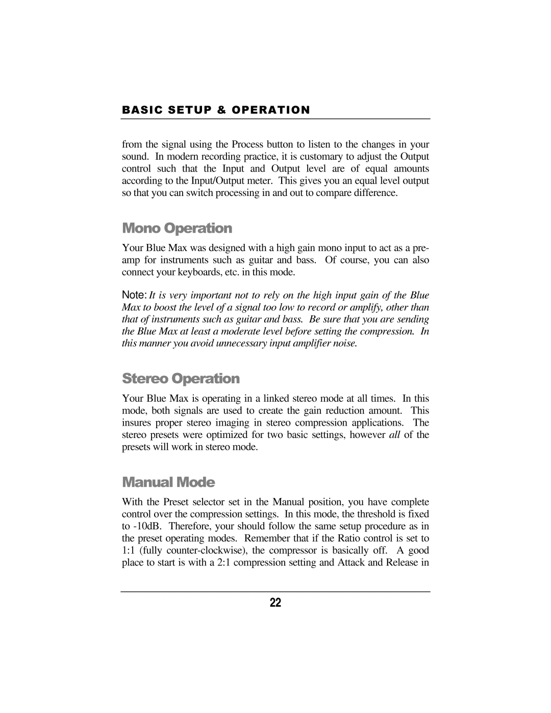 Presonus Audio electronic Smart Compressor manual 