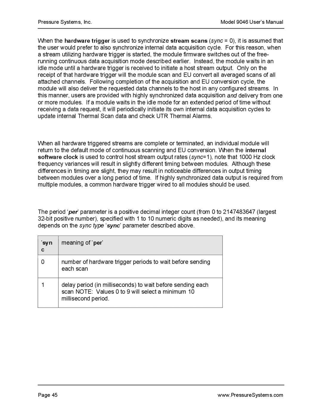 Pressure Systems user manual Pressure Systems, Inc Model 9046 User’s Manual 