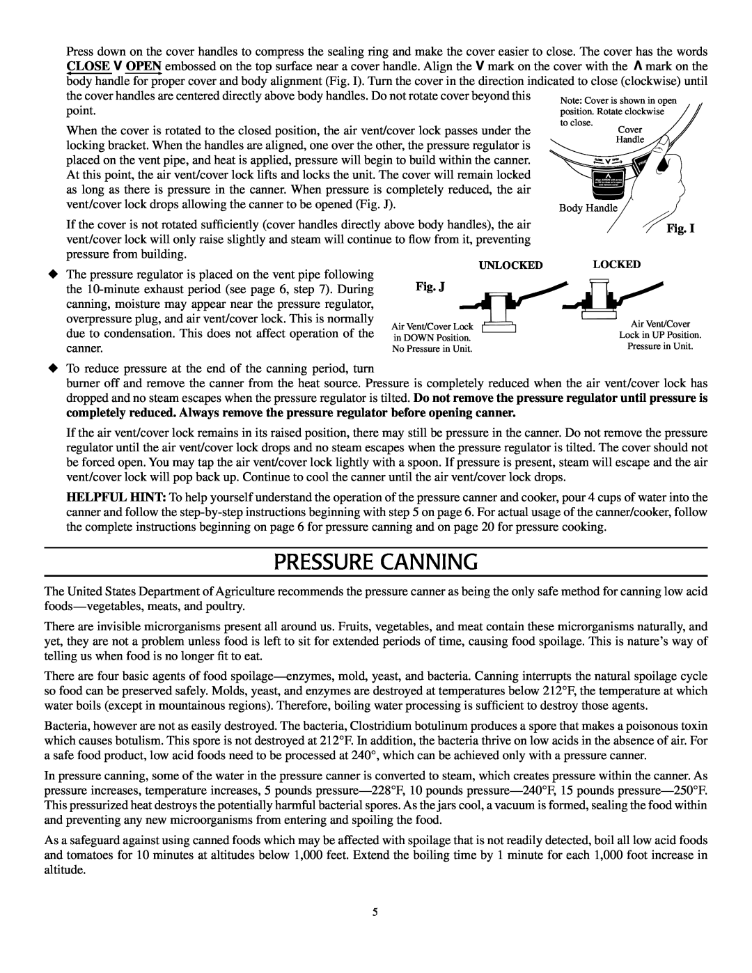 Presto Pressure Canner and Cooker warranty Pressure Canning 