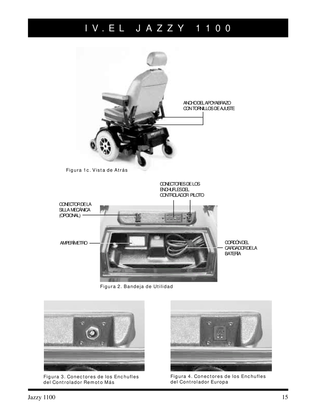 Pride Mobility 1100 manual Ancho DEL Apoyabrazo CON Tornillos DE Ajuste 