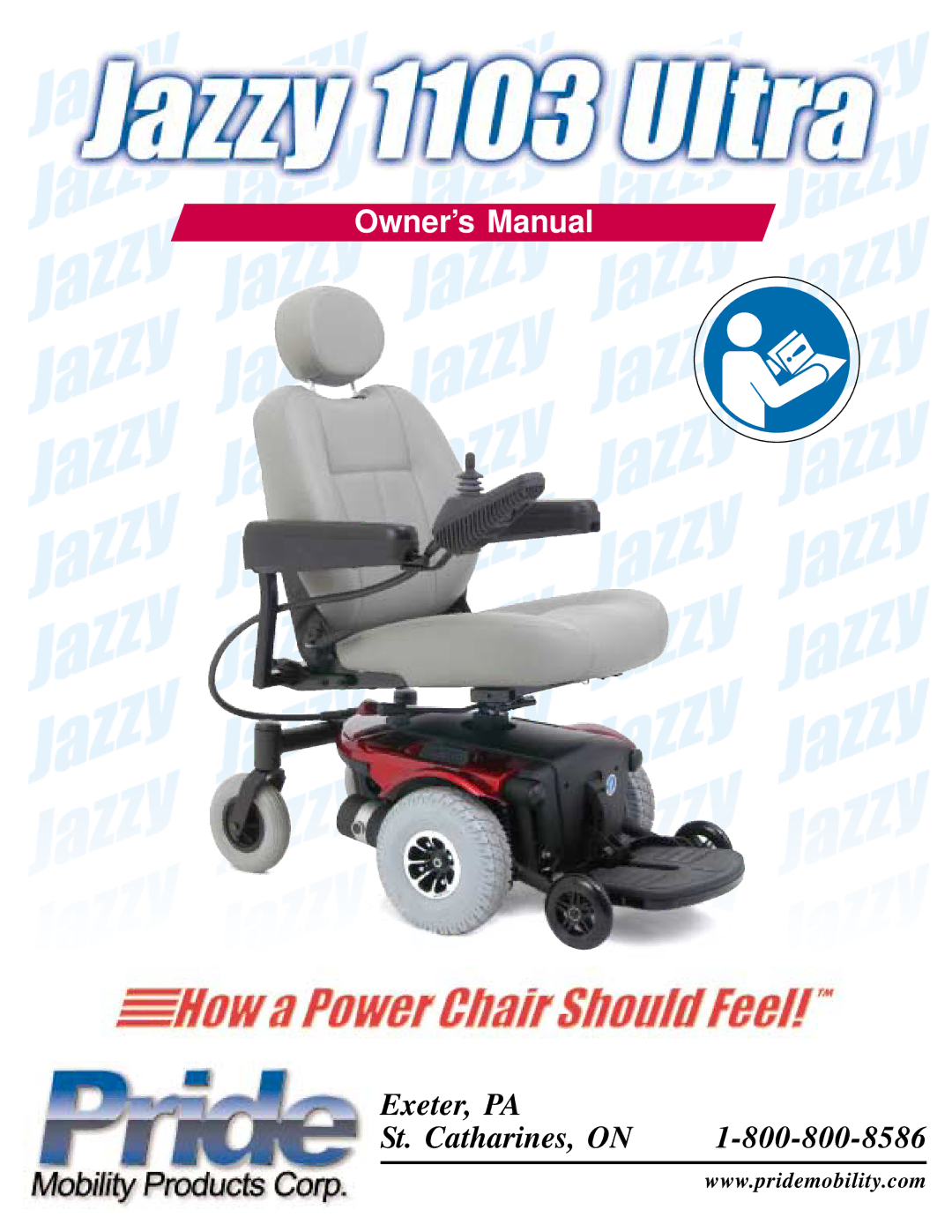 Pride Mobility 1103 ULTRA owner manual Exeter, PA St. Catharines, on 