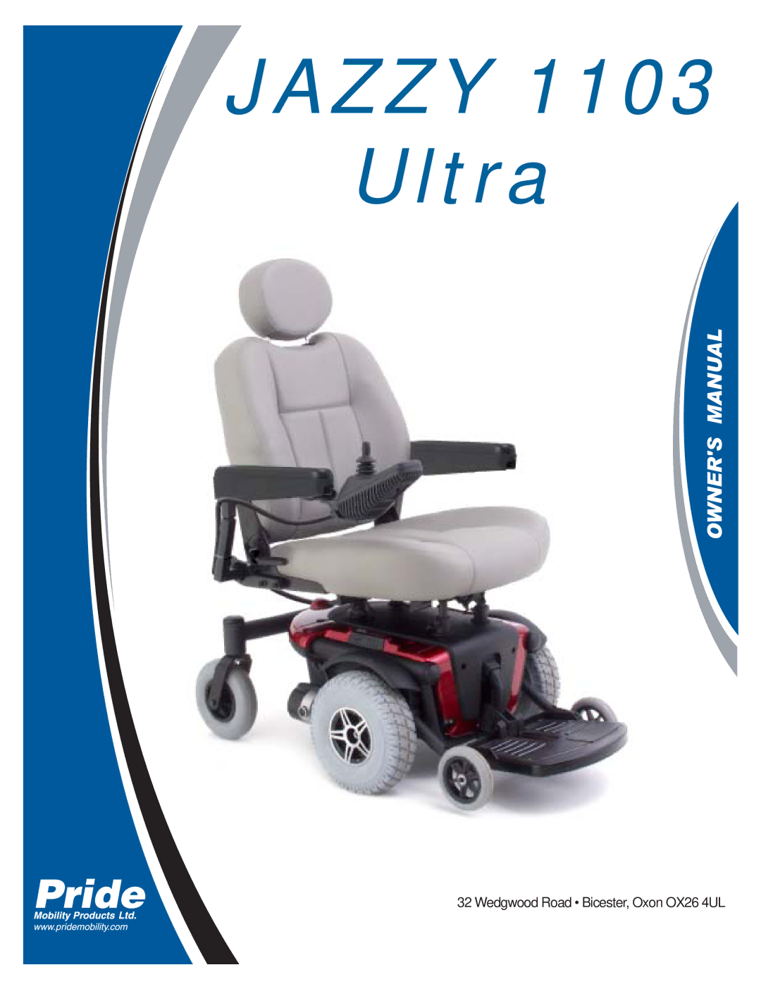 Pride Mobility 1103 manual Jazzy Ultra 