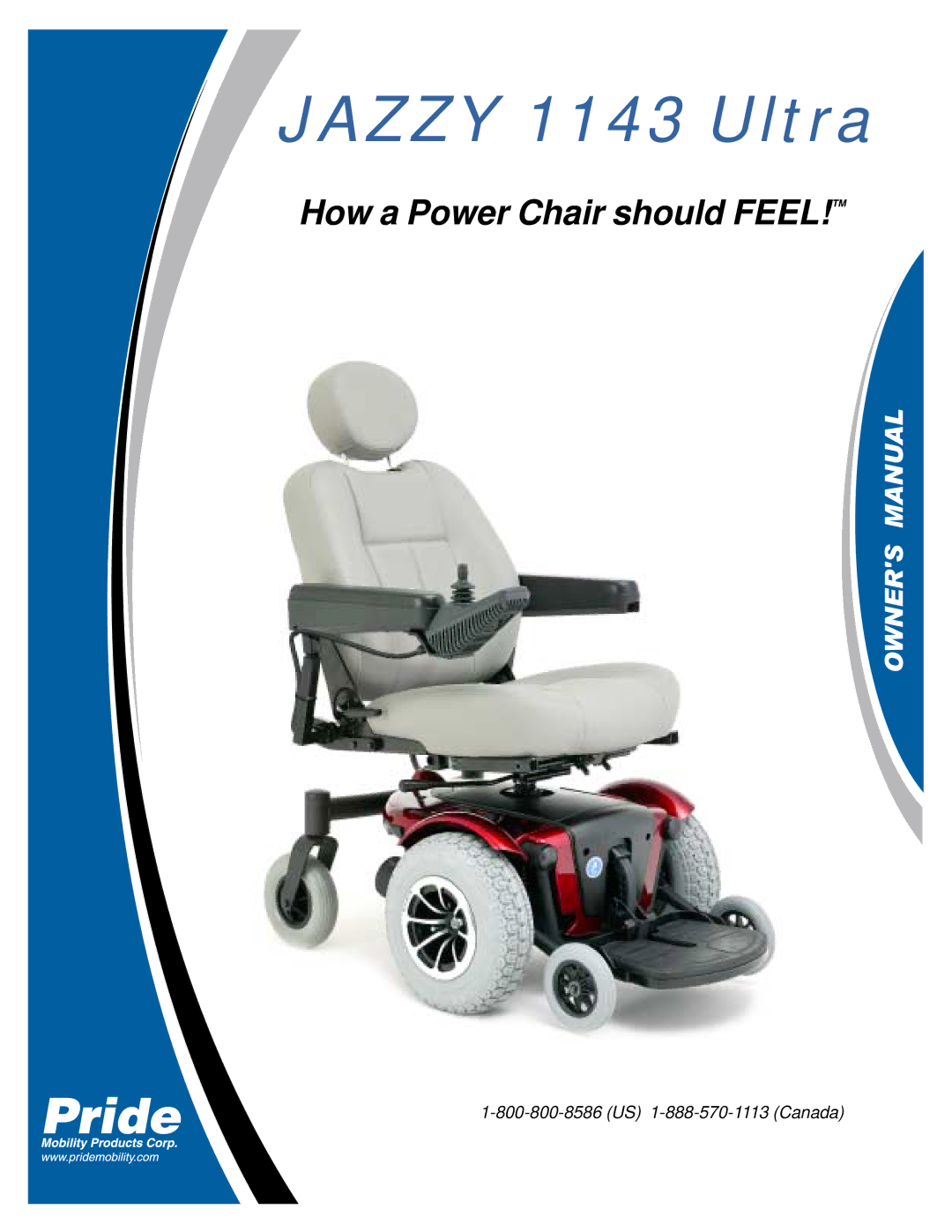 Pride Mobility manual Jazzy 1143 Ultra 