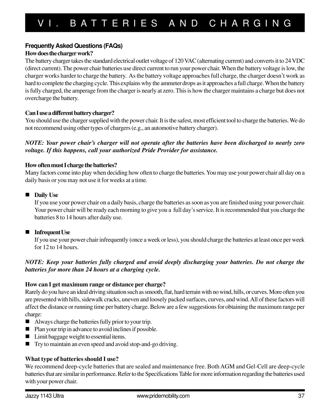 Pride Mobility 1143 manual Frequently Asked Questions FAQs 