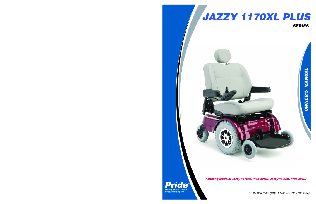 Pride Mobility manual Jazzy 1170XL Plus 