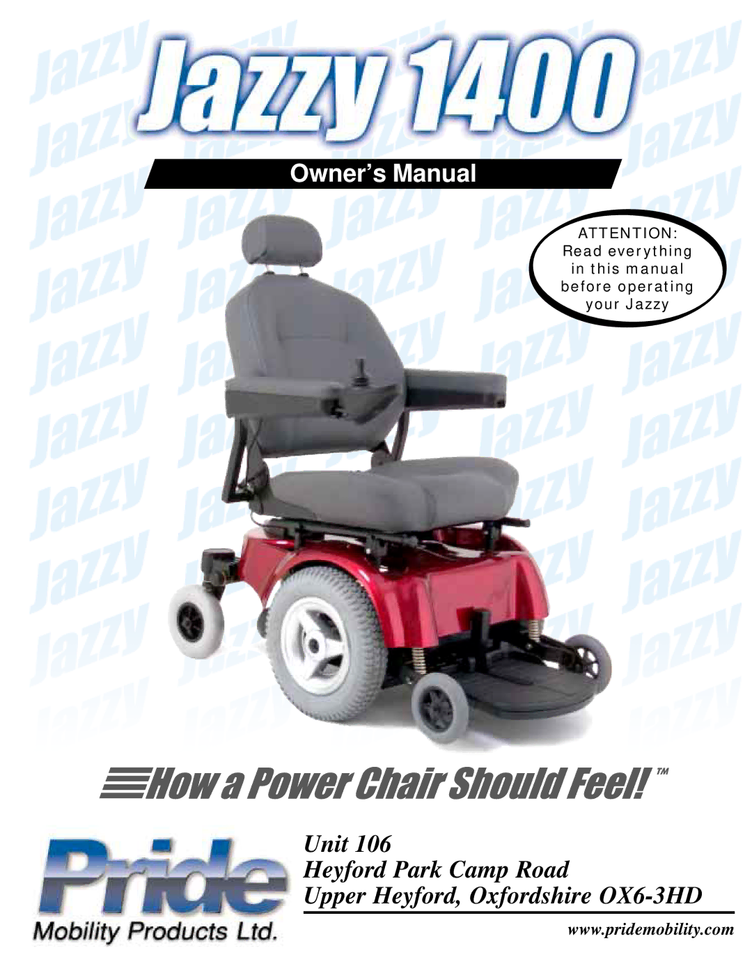 Pride Mobility 1400 owner manual Exeter, PA St. Catharines, on 