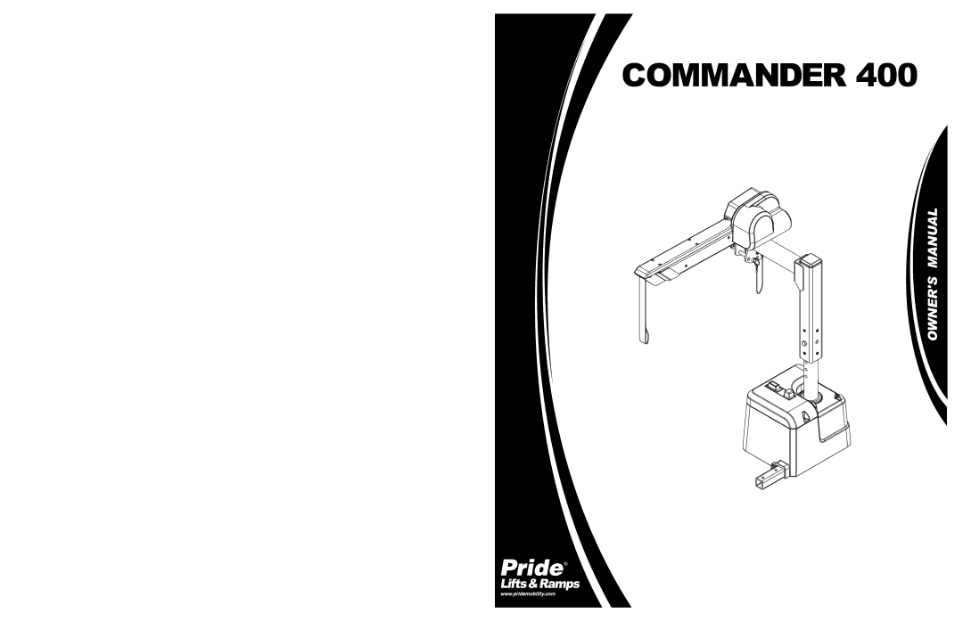 Pride Mobility 400 manual Commander 