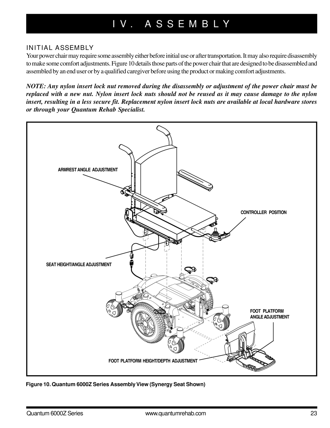 Pride Mobility 6000Z 4SP, 6000Z 4MP, 6000Z 3SP, 6000Z 3MP manual A S S E M B L Y, Initial Assembly 