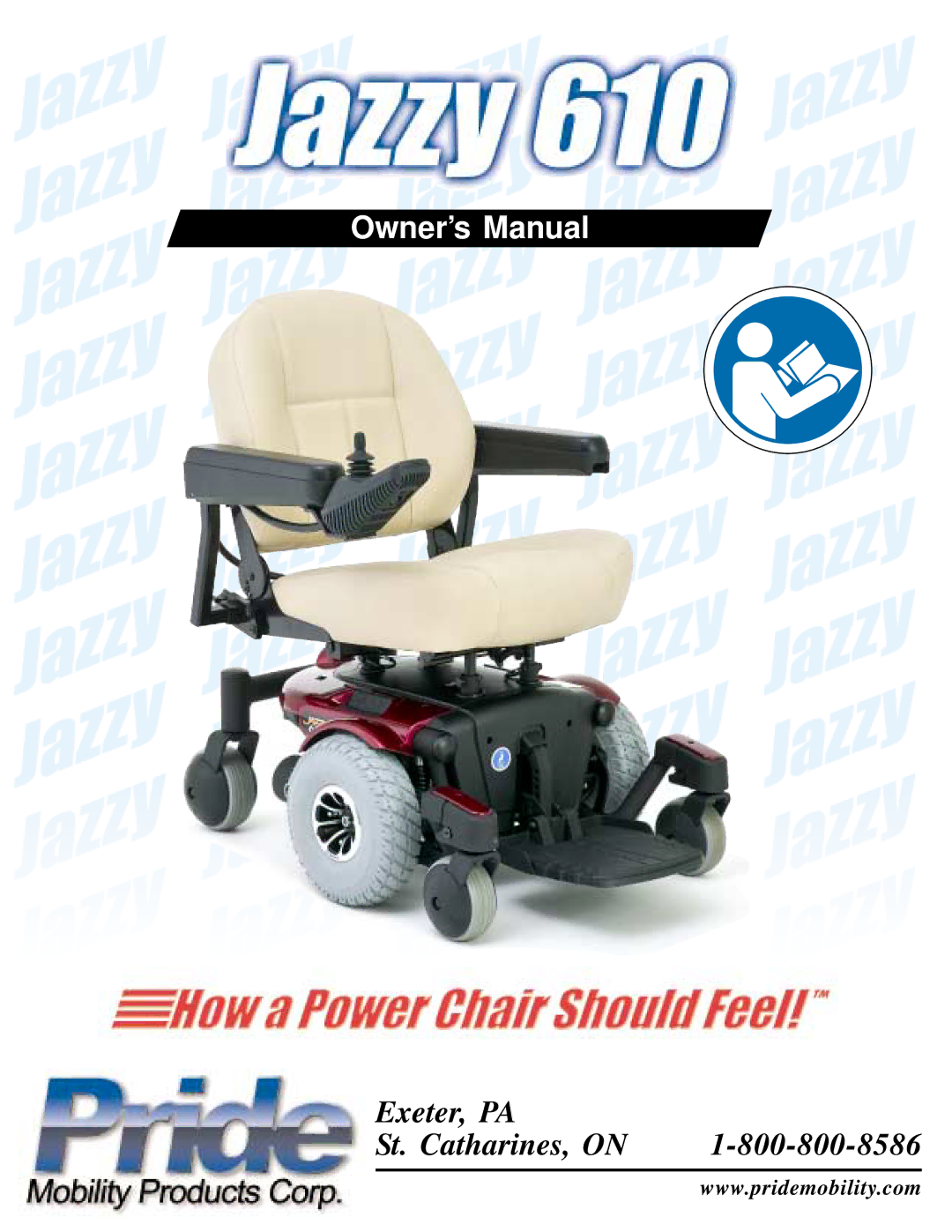 Pride Mobility 610 owner manual Exeter, PA St. Catharines, on 