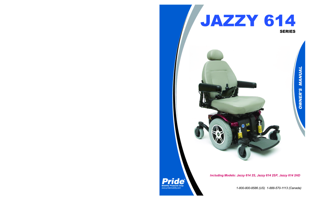 Pride Mobility 614 manual Jazzy 