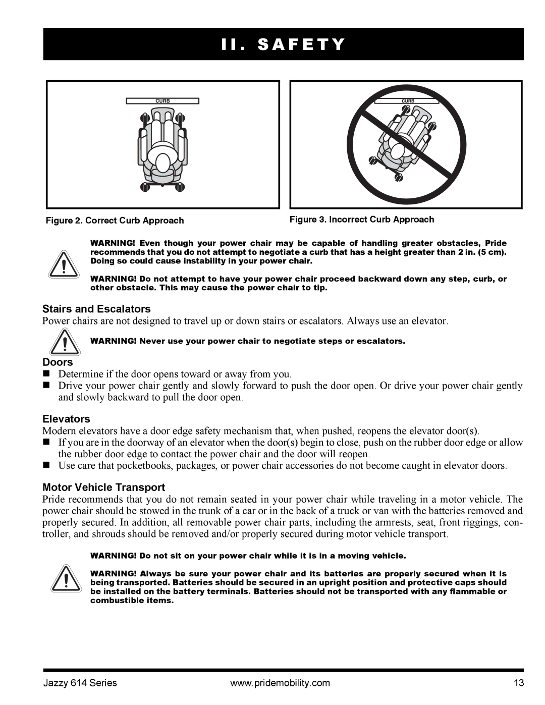 Pride Mobility 614 manual Stairs and Escalators, Doors, Elevators, Motor Vehicle Transport 