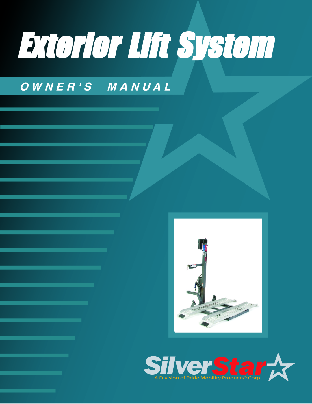 Pride Mobility Exterior Lift System manual 