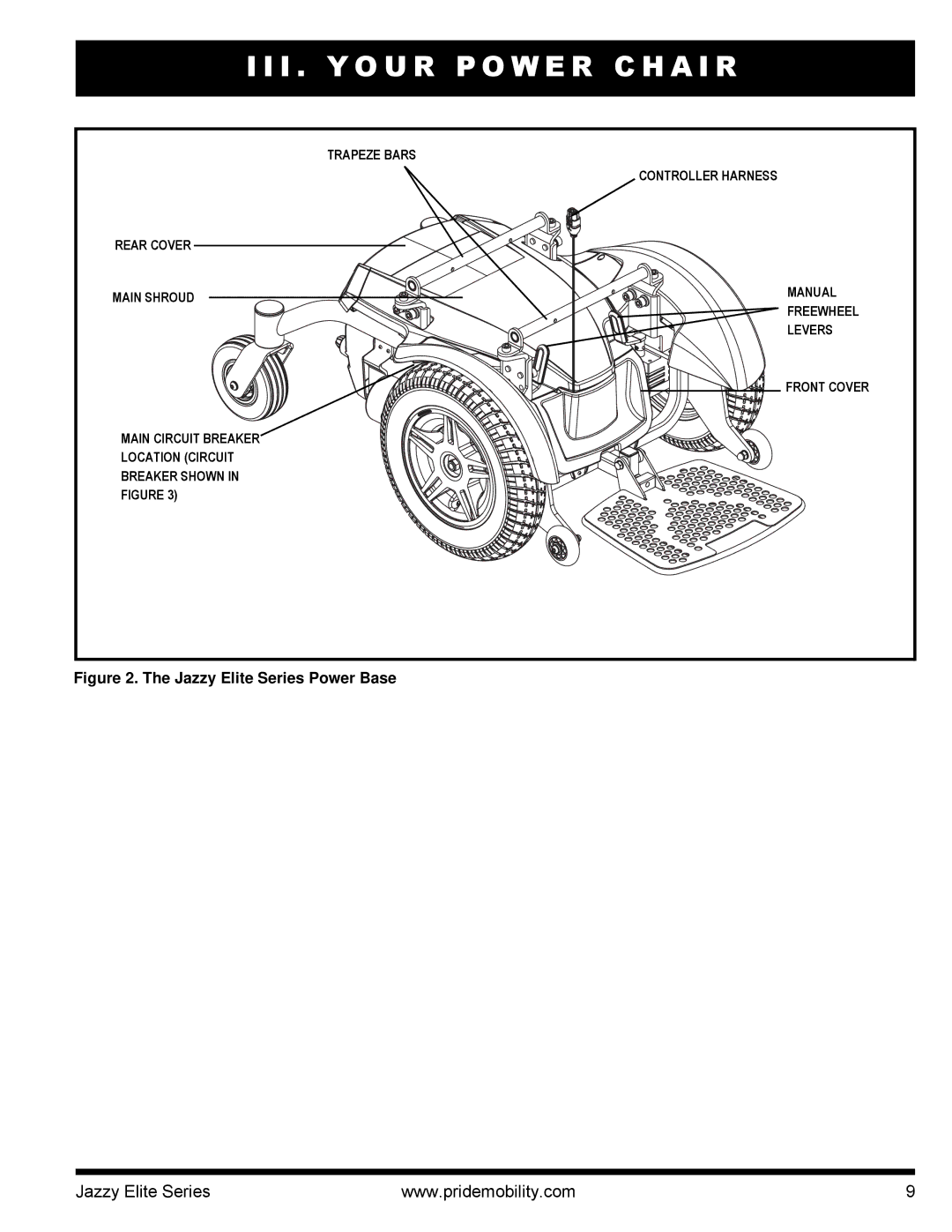 Pride Mobility 14, HD manual Jazzy Elite Series Power Base 