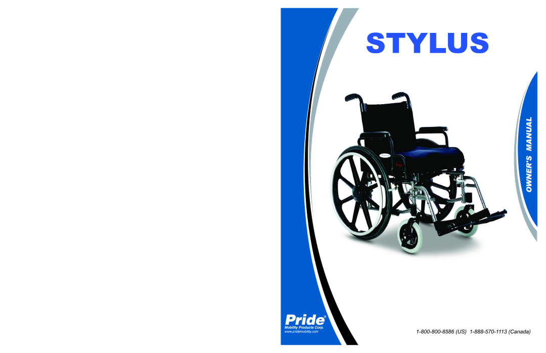 Pride Mobility IFMANU2121 manual Stylus 