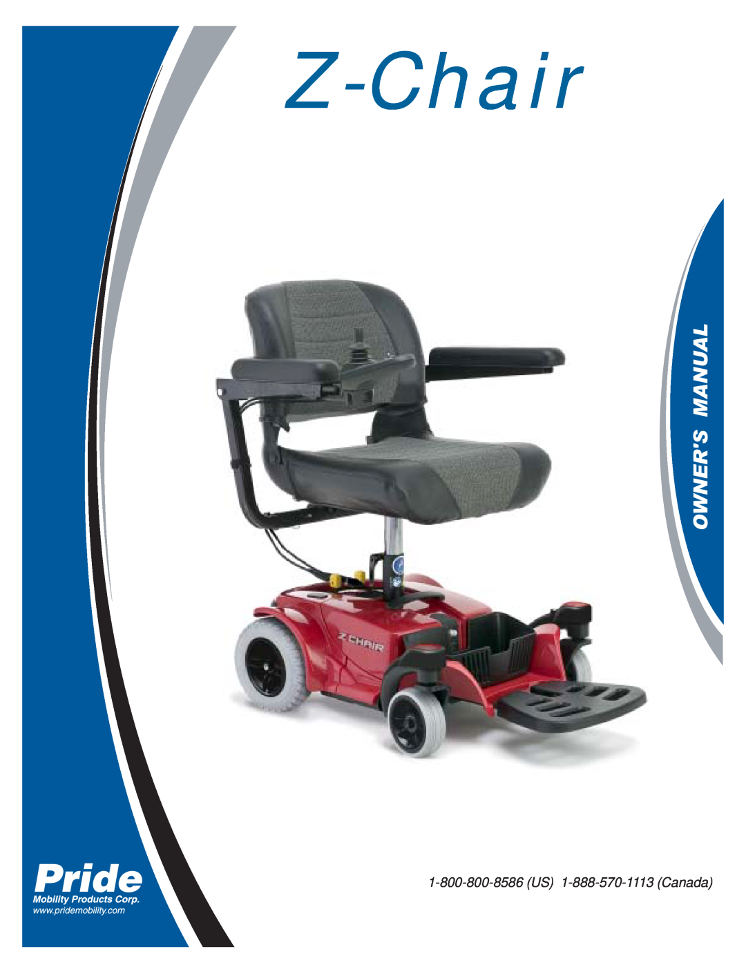 Pride Mobility INFMAN63121 manual Z-Chair 