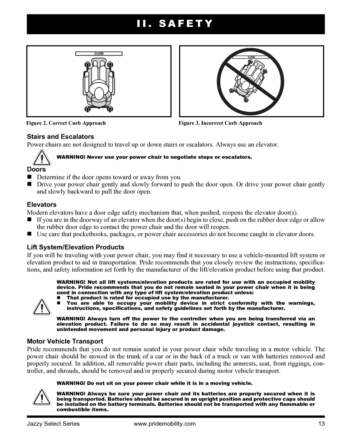 Pride Mobility INFMANU3351 manual Stairs and Escalators, Doors, Elevators, Lift System/Elevation Products 