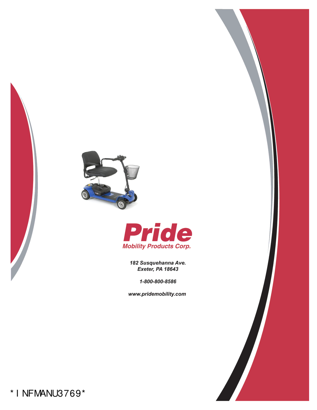 Pride Mobility INFMANU3769 manual 