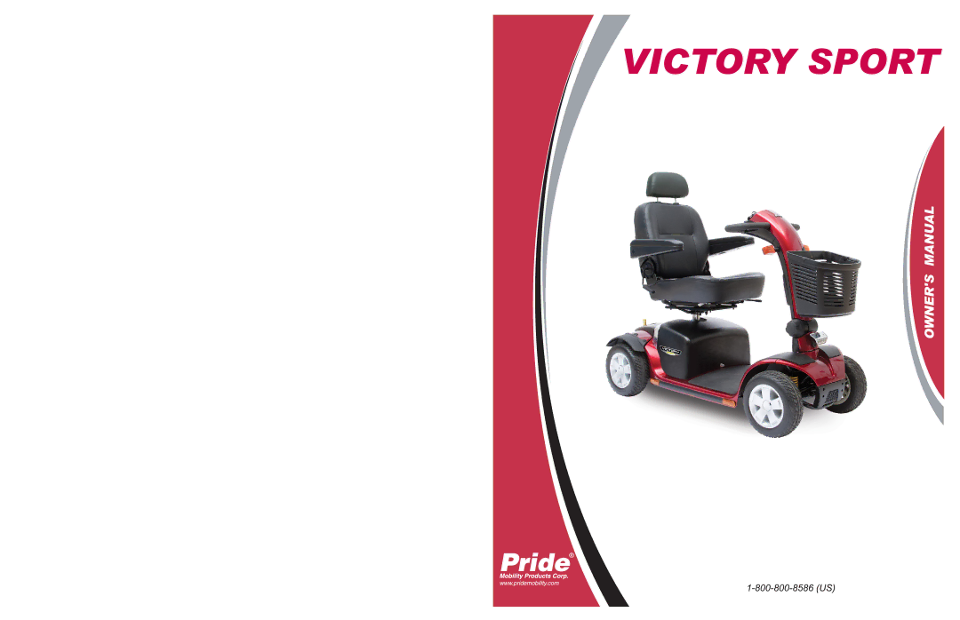 Pride Mobility INFMANU4206 manual Victory Sport 