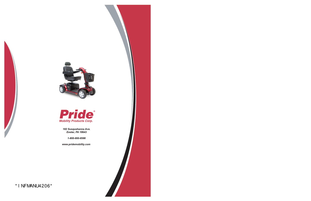 Pride Mobility INFMANU4206 manual 