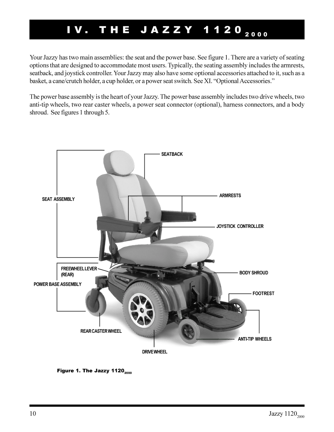 Pride Mobility jazzy 1120 owner manual T H E J a Z Z Y 1 1 2 0 2 0 0, Jazzy 