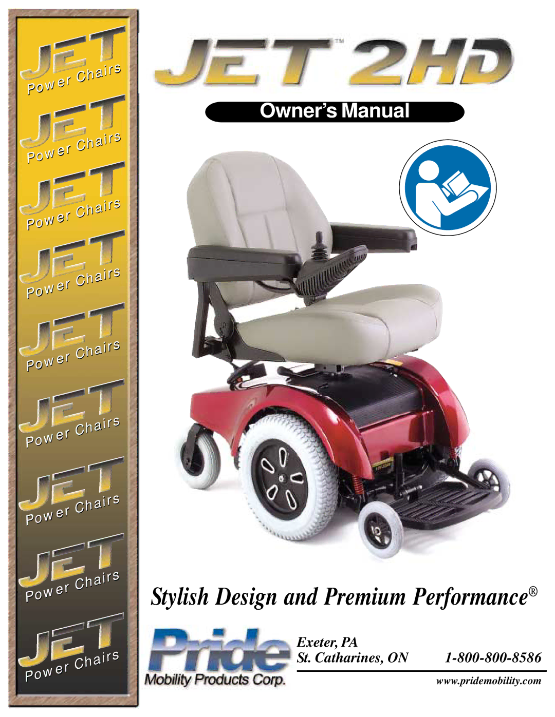 Pride Mobility Jet2HD owner manual Stylish Design and Premium Performance 