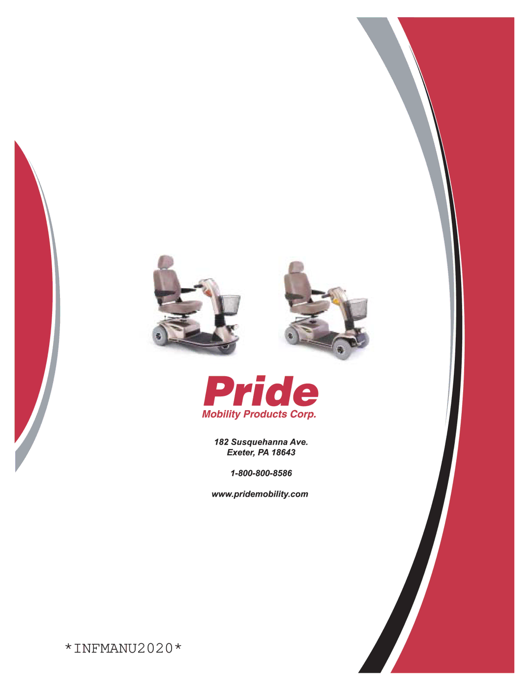 Pride Mobility Legend 4, Legend 3 manual INFMANU2020 