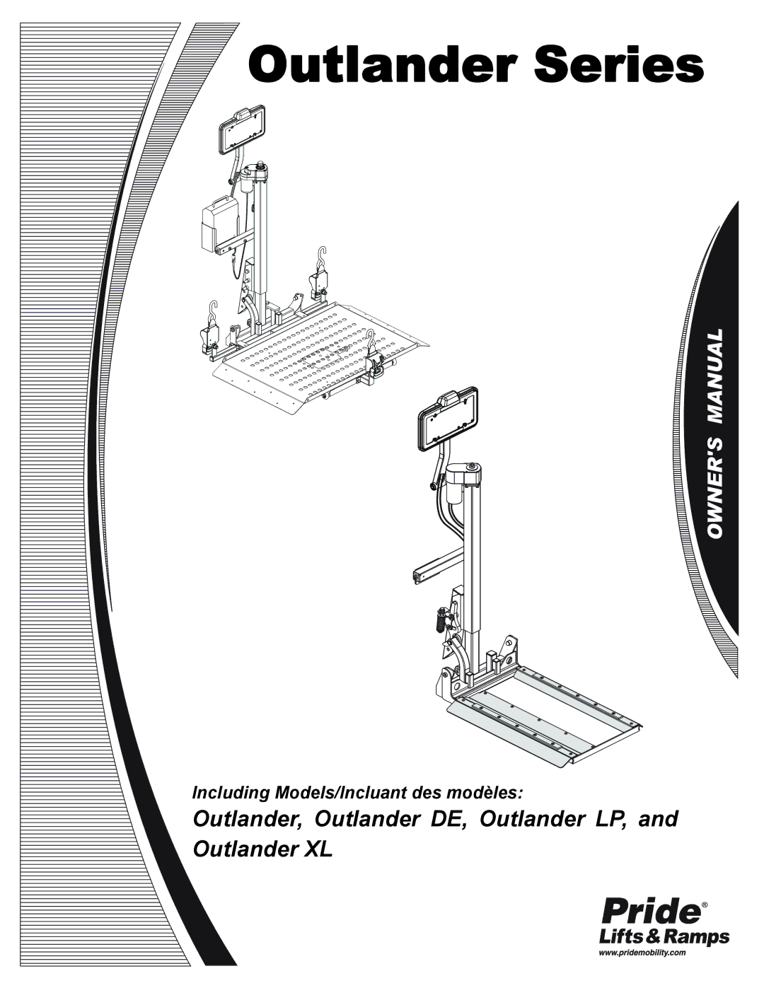 Pride Mobility Outlander LP, Outlander DE, Outlander XL manual Outlander Series 