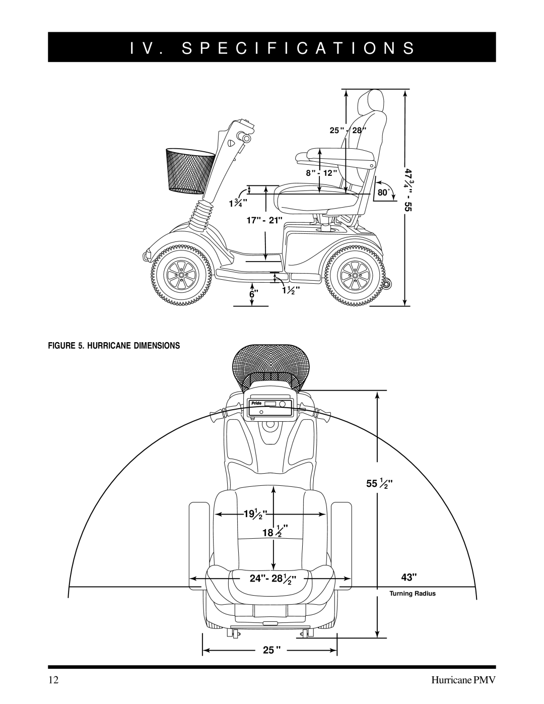 Pride Mobility PMV-503, PMV-505, PMV-500, PMV-501, PMV-502 manual 55 1 191 24- 28 