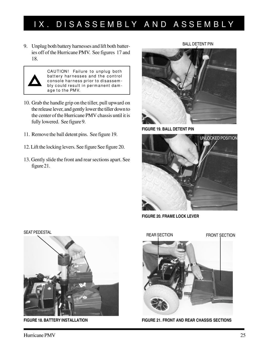 Pride Mobility PMV-505, PMV-500, PMV-503, PMV-501, PMV-502 manual Battery Installation 