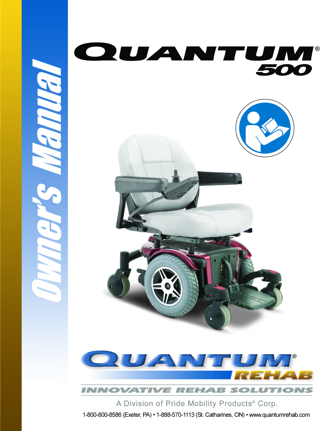 Pride Mobility Quantum 500 manual 