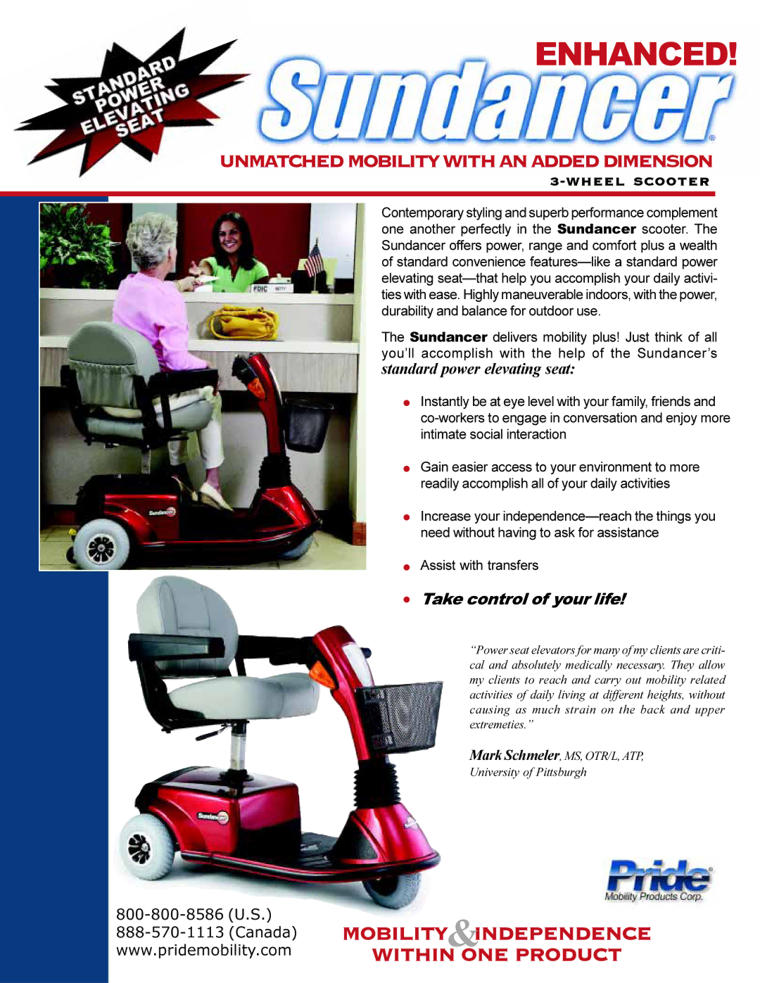 Pride Mobility SC2000PS manual Enhanced 