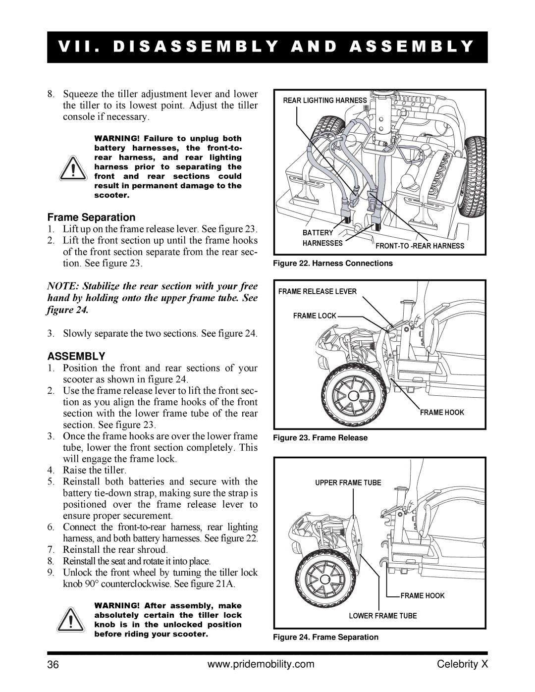 Pride Mobility SC4401, SC4001 manual Assembly 