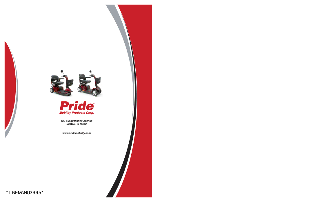 Pride Mobility SC4401, SC4001 manual INFMANU2995 