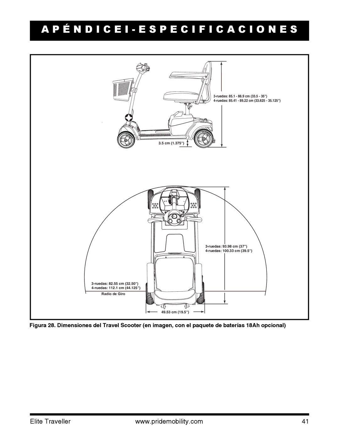 Pride Mobility SC40E, SC44E manual 13.5 