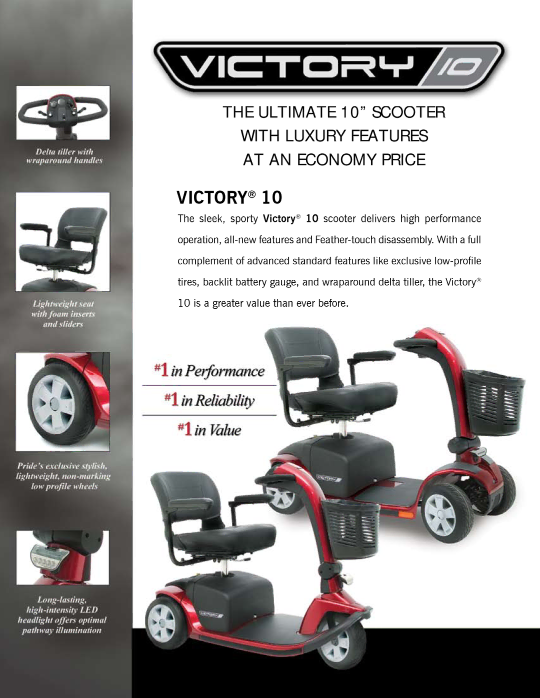 Pride Mobility SC610 SC710 manual Victory 