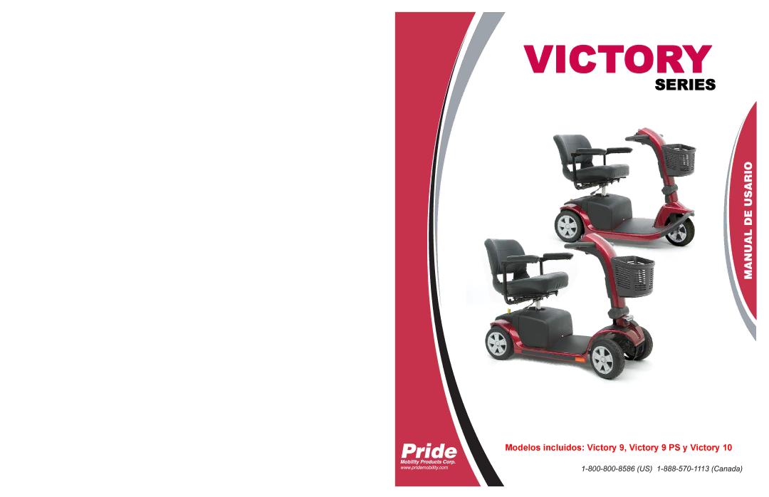 Pride Mobility SC610/SC710 manual Victory 