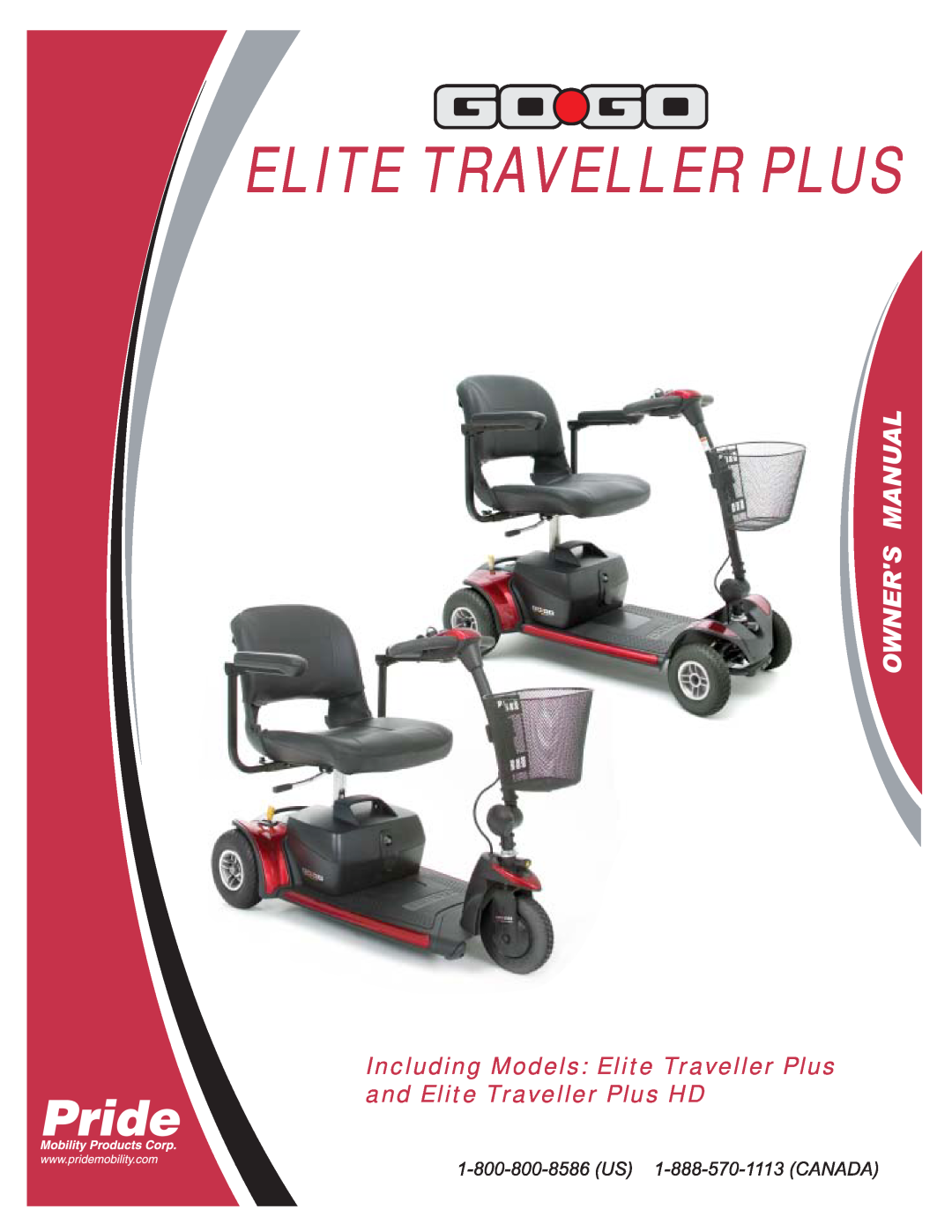 Pride Mobility Traveller Plus HD manual Elite Traveller Plus 