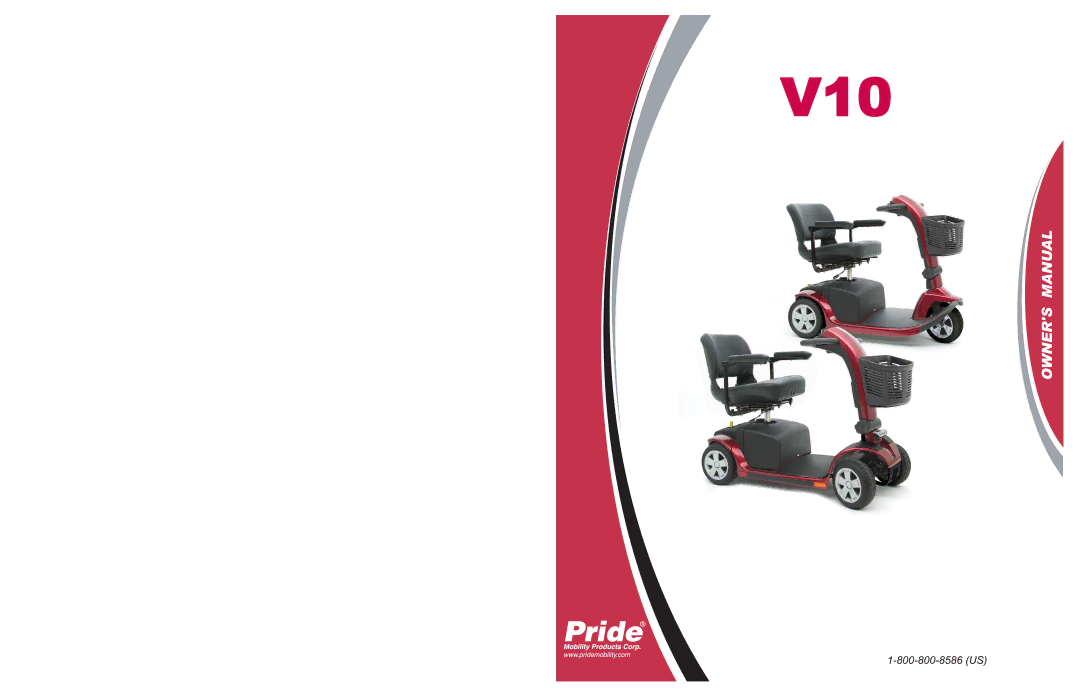 Pride Mobility v10 manual V10 