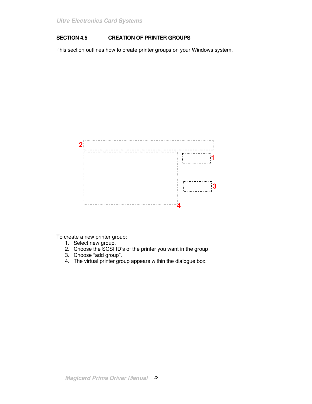 Prima ID Card Printer manual Creation of Printer Groups 