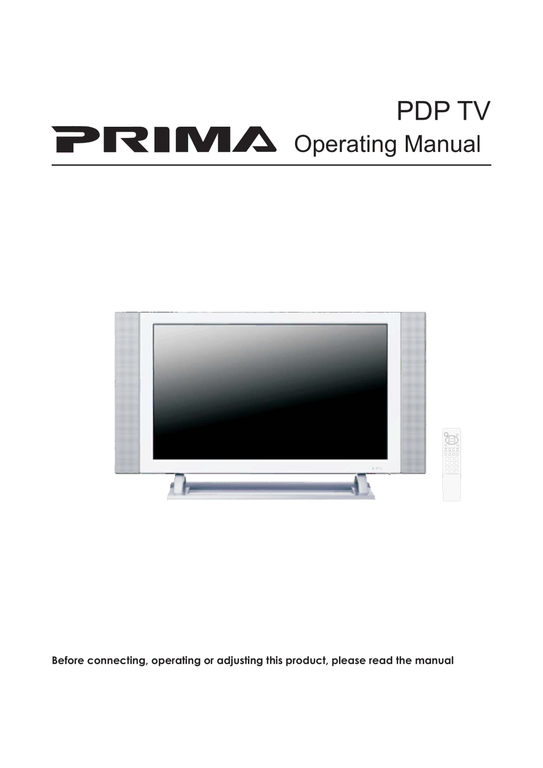 Primate Systems PDP TV manual Pdp Tv 