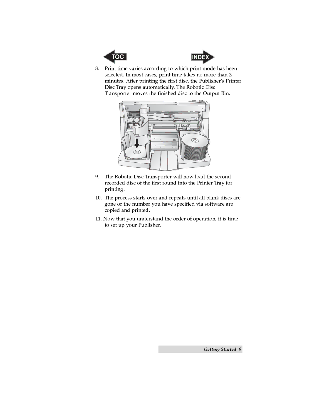 Primera Technology 032910-511262 user manual Toc 