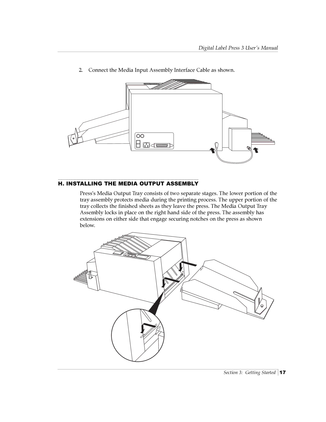 Primera Technology 510212 manual Installing the Media Output Assembly 