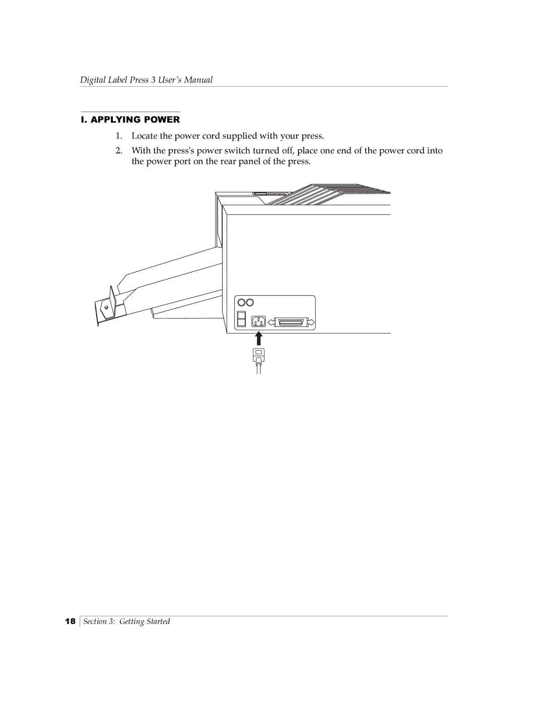 Primera Technology 510212 manual Applying Power 